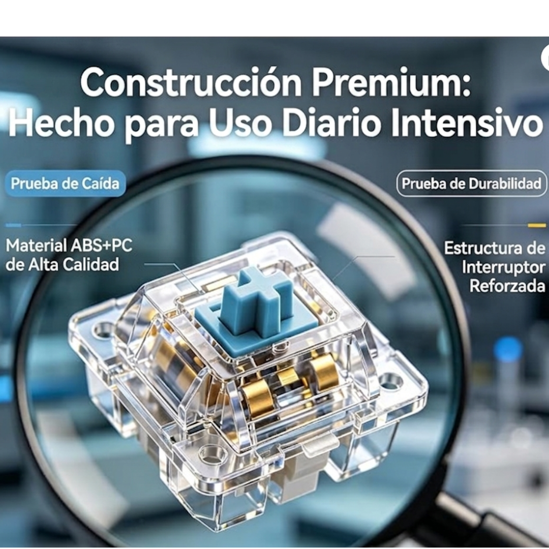 Llavero de teclado mecánico antiestrés